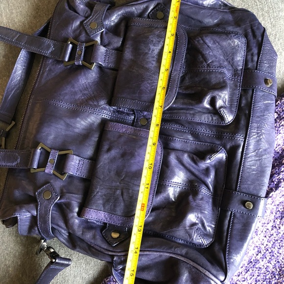 Junior Drake purple leather bag - Picture 5 of 5
